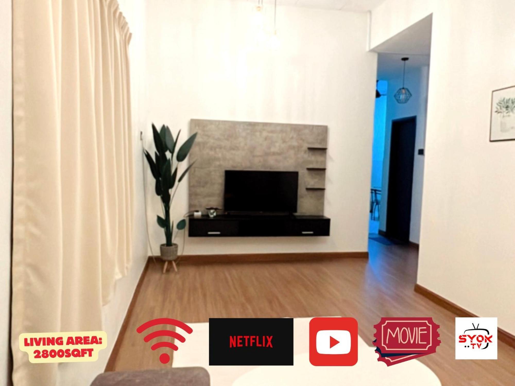 Quayside Cove Homestay - Corner House, Shah Alam Rimbayu Netflix Syok Tv Bbq Zewnętrze zdjęcie